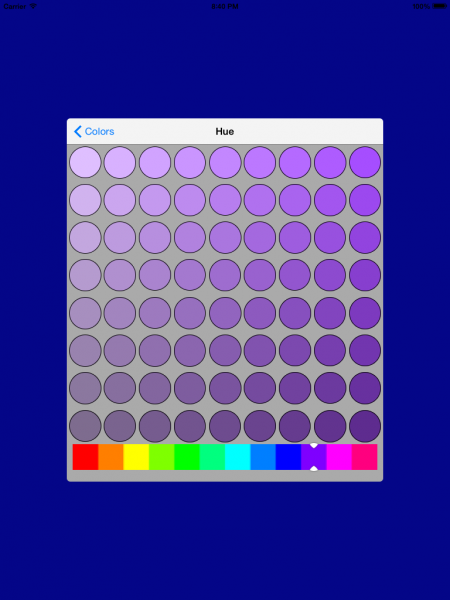 DRColorPicker color picker Screenshot