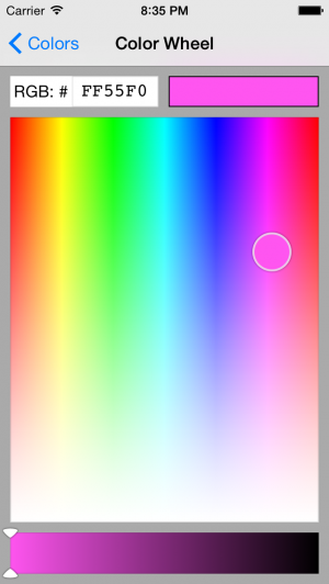 DRColorPicker color picker Screenshot